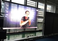 la publicidad de cristal video transparente de la pared 1000nits de 14W P3.91 LED llevó la exhibición